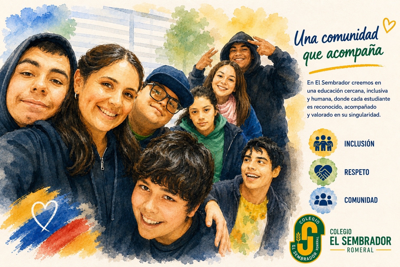 Comunidad educativa del Colegio El Sembrador